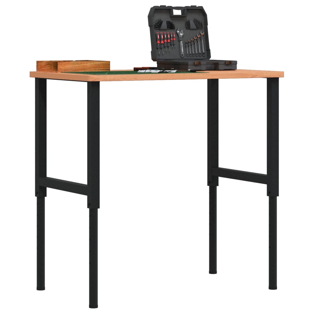 Werkbank 100x60x(71,5-98) cm Massivholz Buche Rechteckig Werkbank 100x60x(71,5-98) cm Massivholz Buche Rechteckig