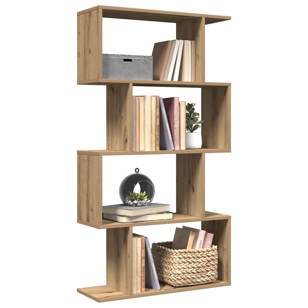 Raumteiler-Bücherregal 4 Böden Artisan-Eiche 70x24x129 cm Raumteiler-Bücherregal 4 Böden Artisan-Eiche 70x24x129 cm