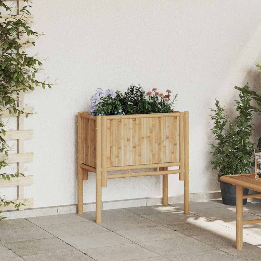 Garten-Hochbeet Braun 70 x 35 x 70 cm Bambus Garten-Hochbeet Braun 70 x 35 x 70 cm Bambus