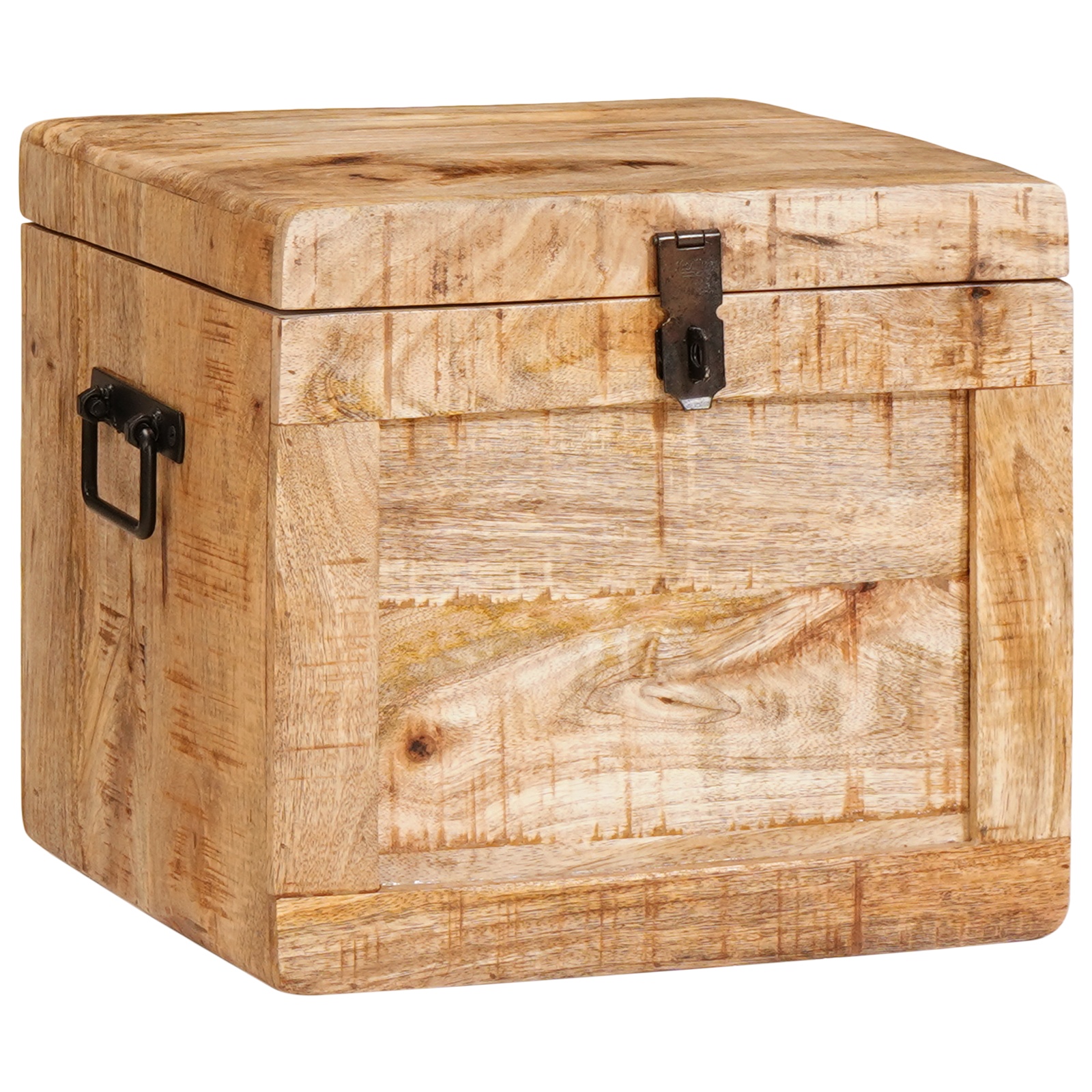 Aufbewahrungsbox 70 x 35 x 40 cm massives Mangoholz Aufbewahrungsbox 70 x 35 x 40 cm massives Mangoholz