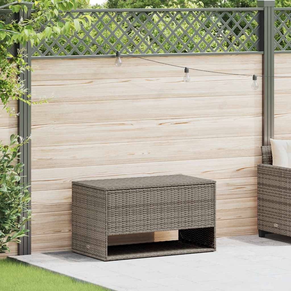 Outdoor-Kissenbox Grau 100x55x55,5 cm Poly Rattan Outdoor-Kissenbox Grau 100x55x55,5 cm Poly Rattan