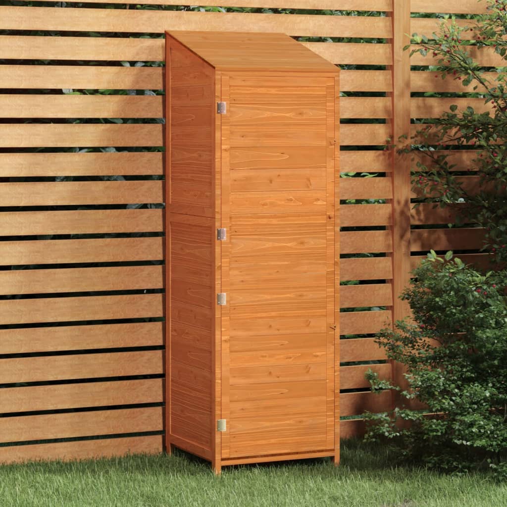 Geräteschuppen Braun 55x52x174,5 cm Massivholz Tanne Geräteschuppen Braun 55x52x174,5 cm Massivholz Tanne