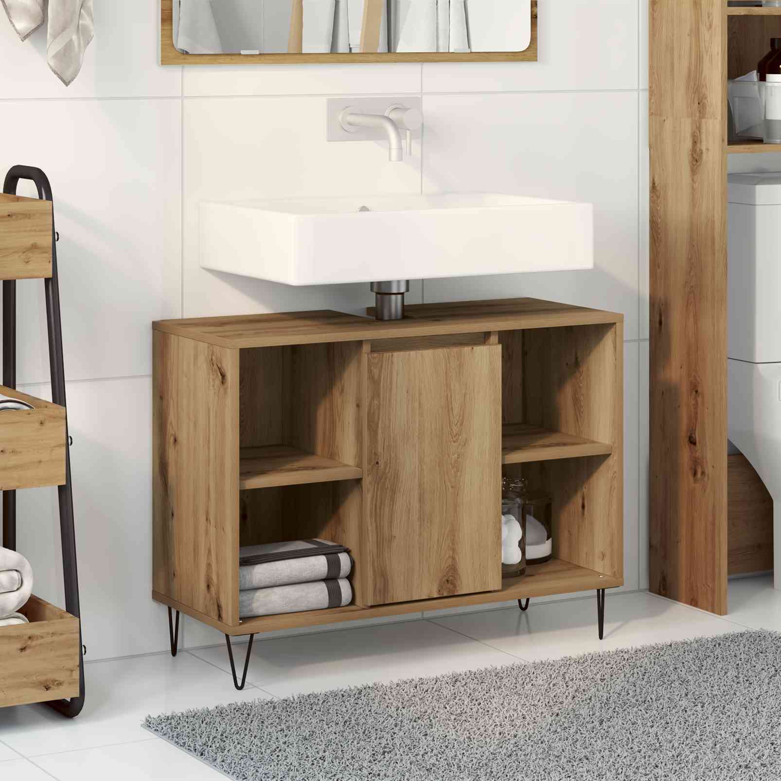Waschtisch Artisan Eiche Technisches Holz Mittel Waschtisch Artisan Eiche Technisches Holz Mittel