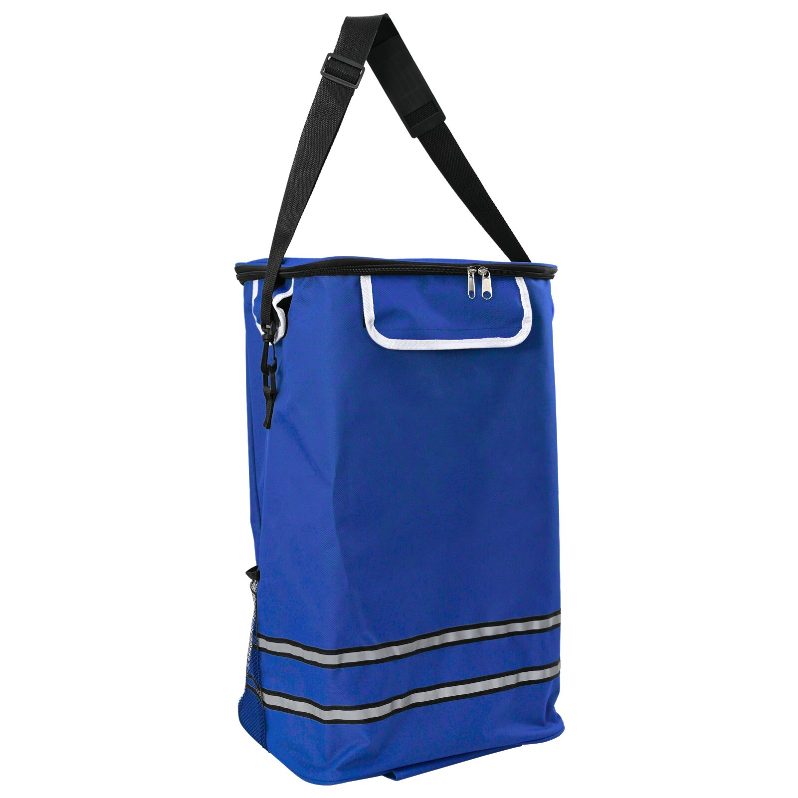Einkaufstrolley mit Rädern und verstellbarem Griff Blau 40 L Einkaufstrolley mit Rädern und verstellbarem Griff Blau 40 L