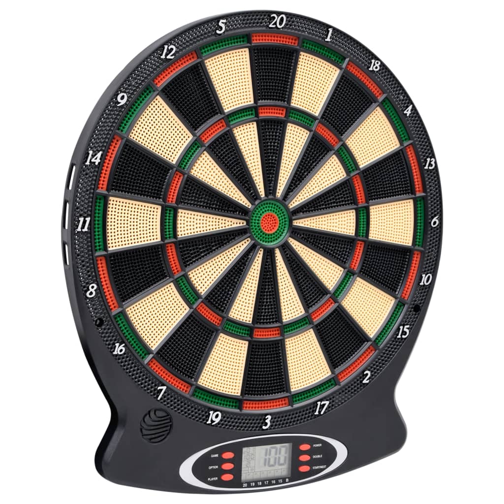 Elektrische Dartscheibe mit Darts Schwarz Polypropylen Elektrische Dartscheibe mit Darts Schwarz Polypropylen