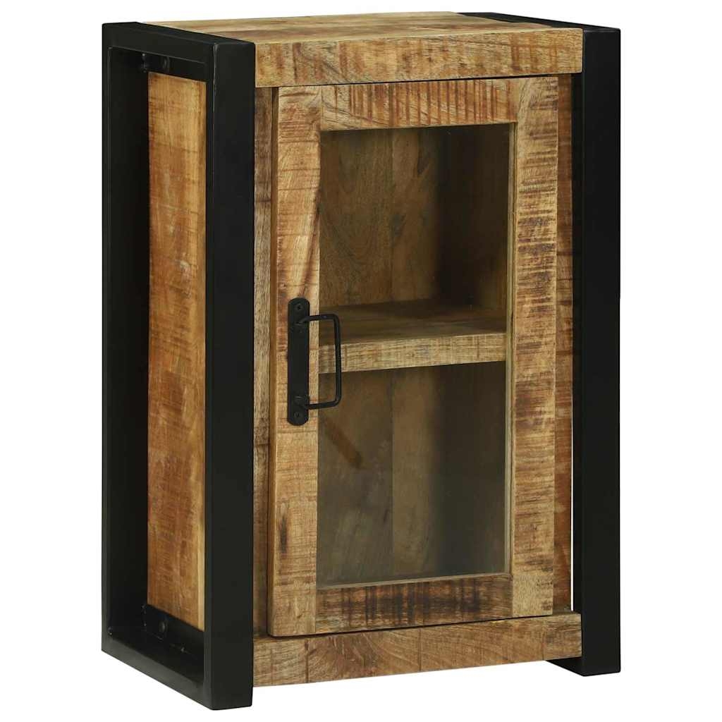 Badezimmer Wandregal 40x30x60 cm Massivholz Raues Mango