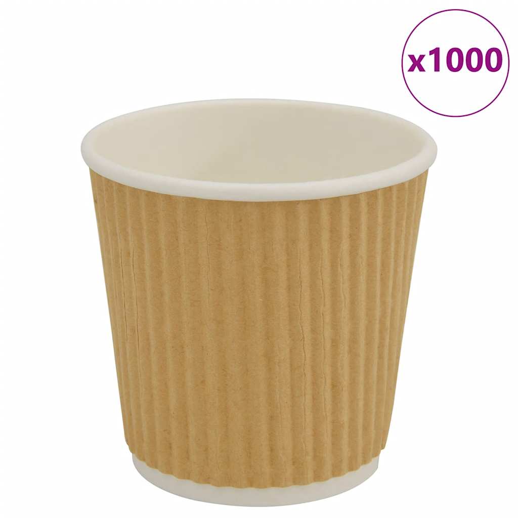 Pappbecher 1000 Stk. 4oz 100ml Braun Pappbecher 1000 Stk. 4oz 100ml Braun