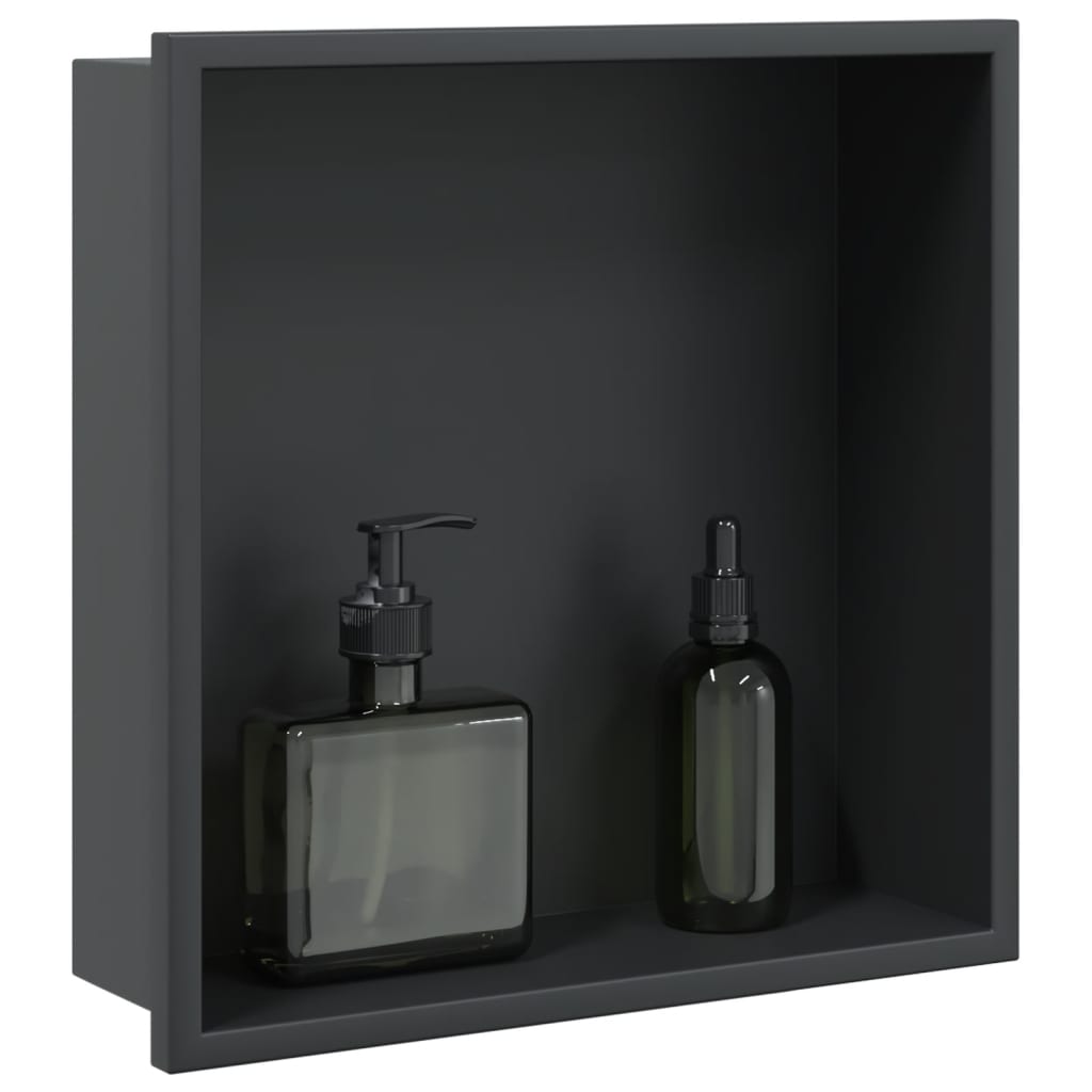 Duschnische Mattschwarz 32x32x9 cm Edelstahl Duschnische Mattschwarz 32x32x9 cm Edelstahl