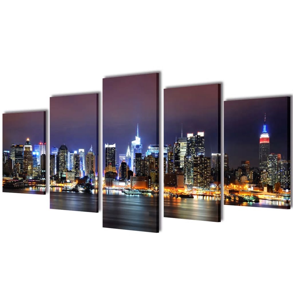Bilder Dekoration Set New York in Farbe 100 x 50 cm Bilder Dekoration Set New York in Farbe 100 x 50 cm