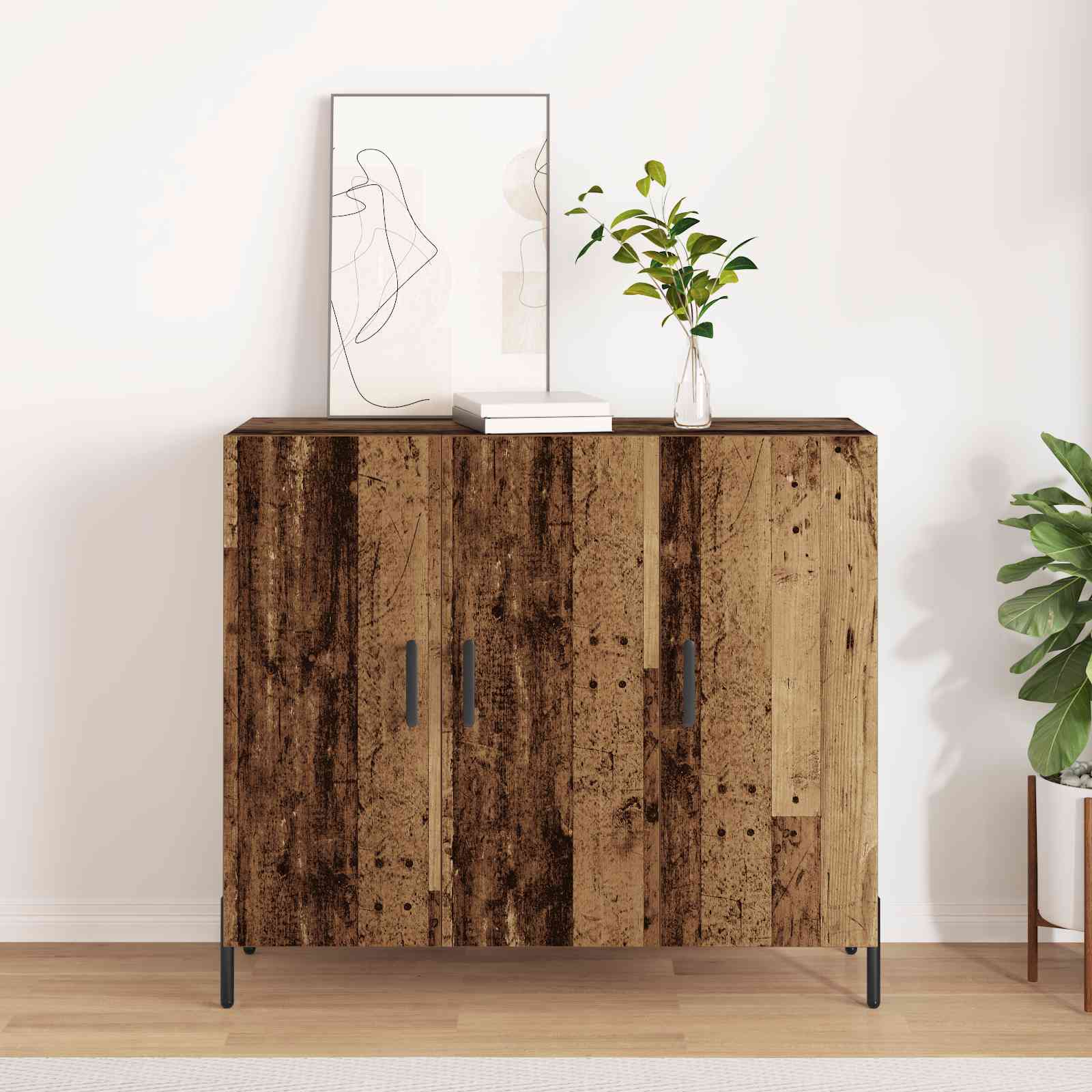 Sideboard aus Altholz 90x34x80 cm