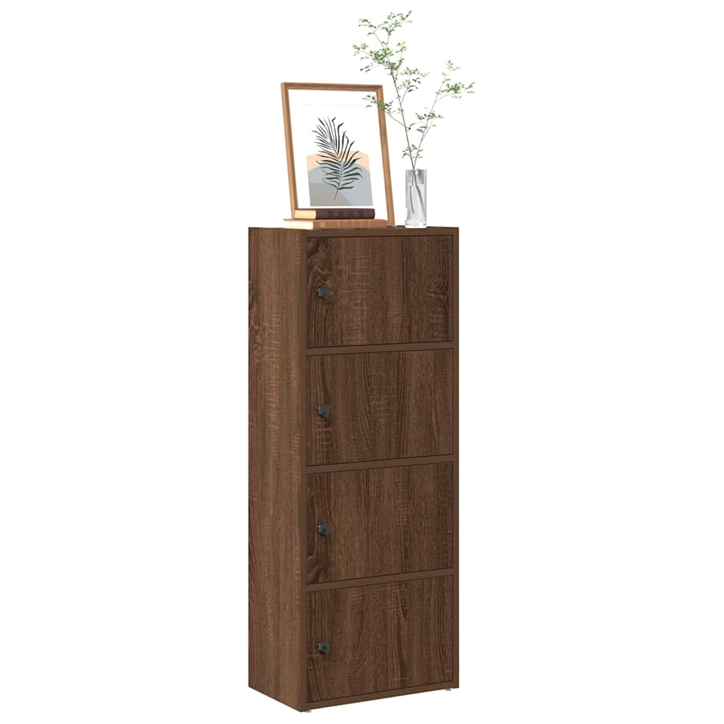 Bücherregal Braun Eichen-Optik 40x24x102 cm Holzwerkstoff Bücherregal Braun Eichen-Optik 40x24x102 cm Holzwerkstoff