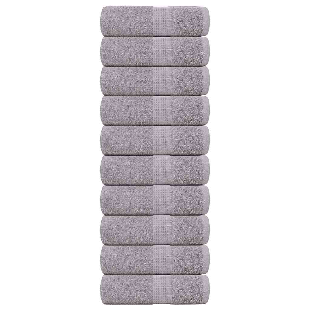 Seiftücher 10 Stk. Grau 30x30 cm 360 g/m² 100% Baumwolle
