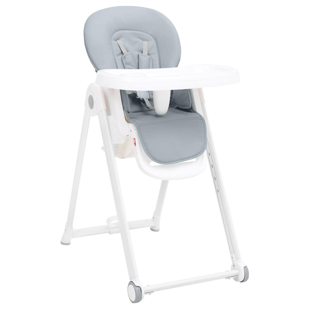 Baby-Hochstuhl Hellgrau Aluminium Baby-Hochstuhl Hellgrau Aluminium