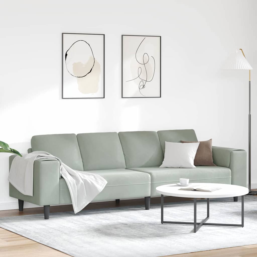 Sofa Set Hellgrau Samt Sofa Set Hellgrau Samt
