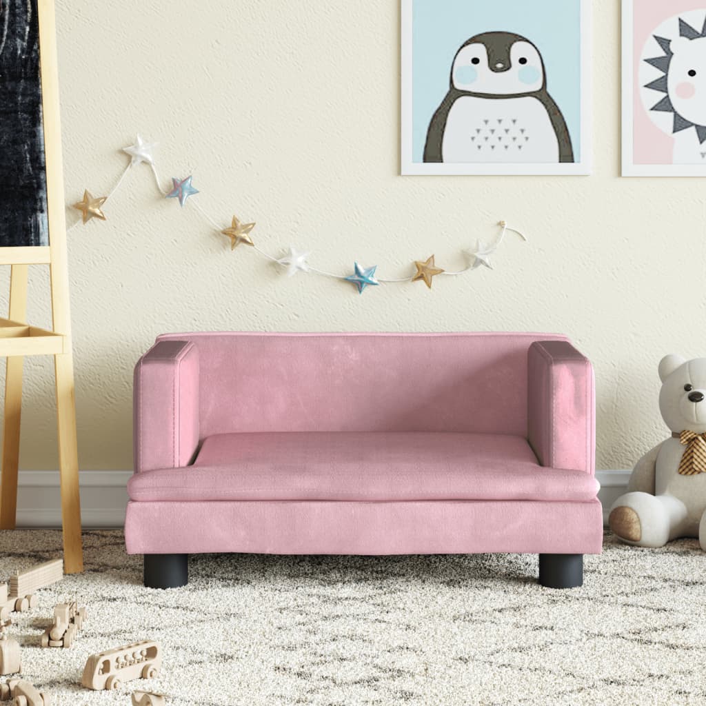 Kindersofa Rosa 60x40x30 cm Samt Kindersofa Rosa 60x40x30 cm Samt