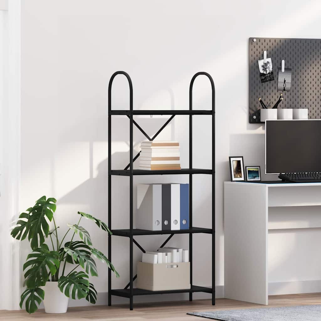 Regal Schwarze Eiche 60 x 30 x 146 cm Holzwerkstoff