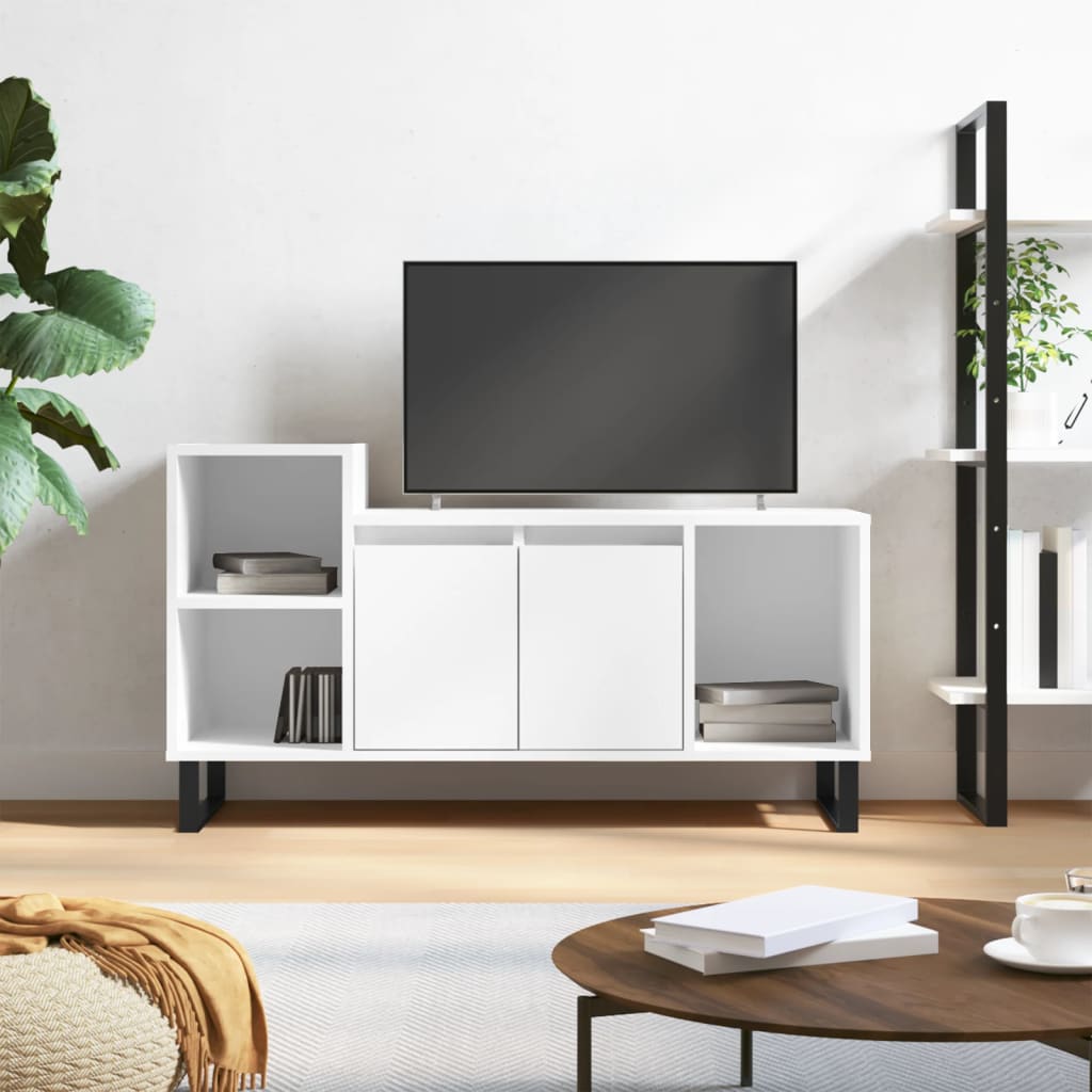 TV-Schrank Weiß 100x35x55 cm Holzwerkstoff TV-Schrank Weiß 100x35x55 cm Holzwerkstoff