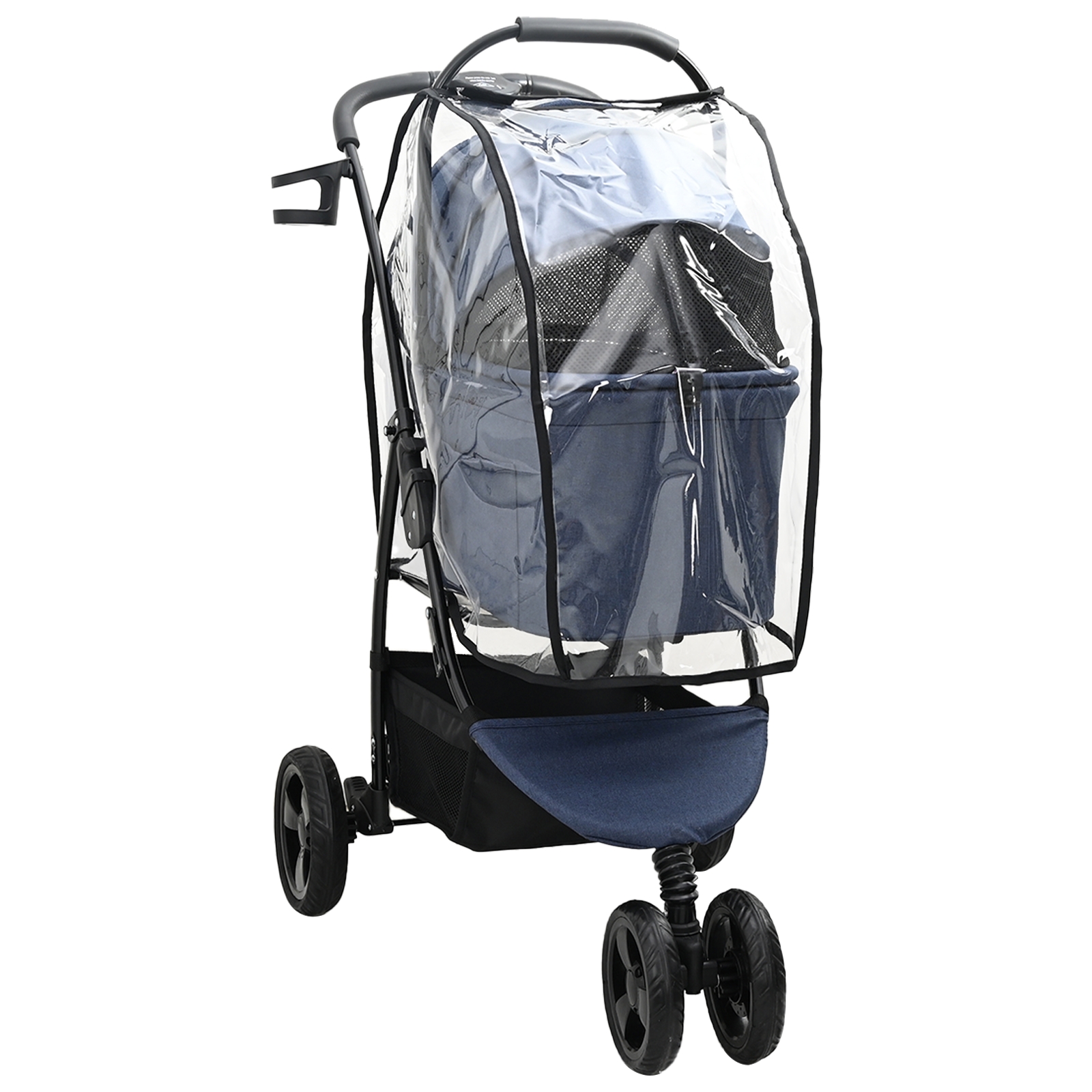 Faltbarer Haustierwagen Blau 78 x 54 x 101 cm Oxford Stoff Faltbarer Haustierwagen Blau 78 x 54 x 101 cm Oxford Stoff