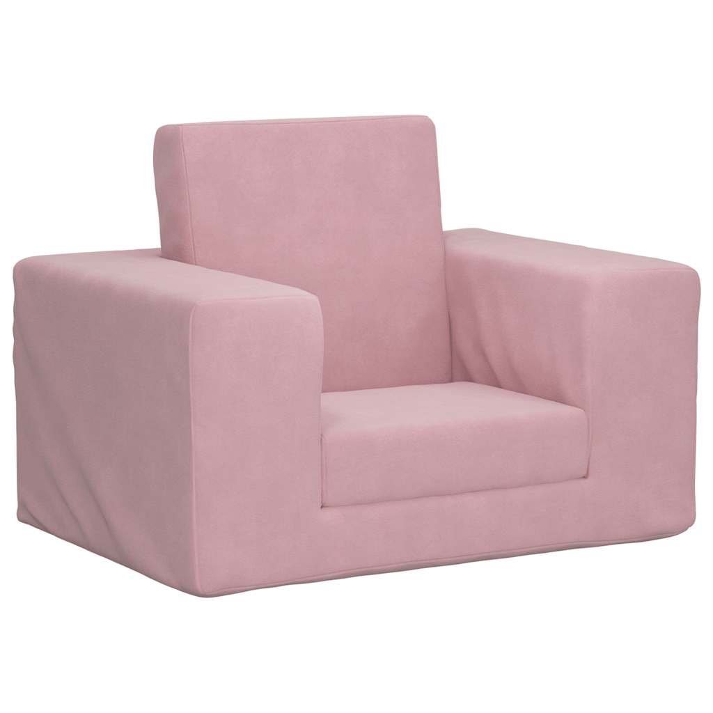 Schlafsofa für Kinder Rosa Weicher Plüsch Schlafsofa für Kinder Rosa Weicher Plüsch