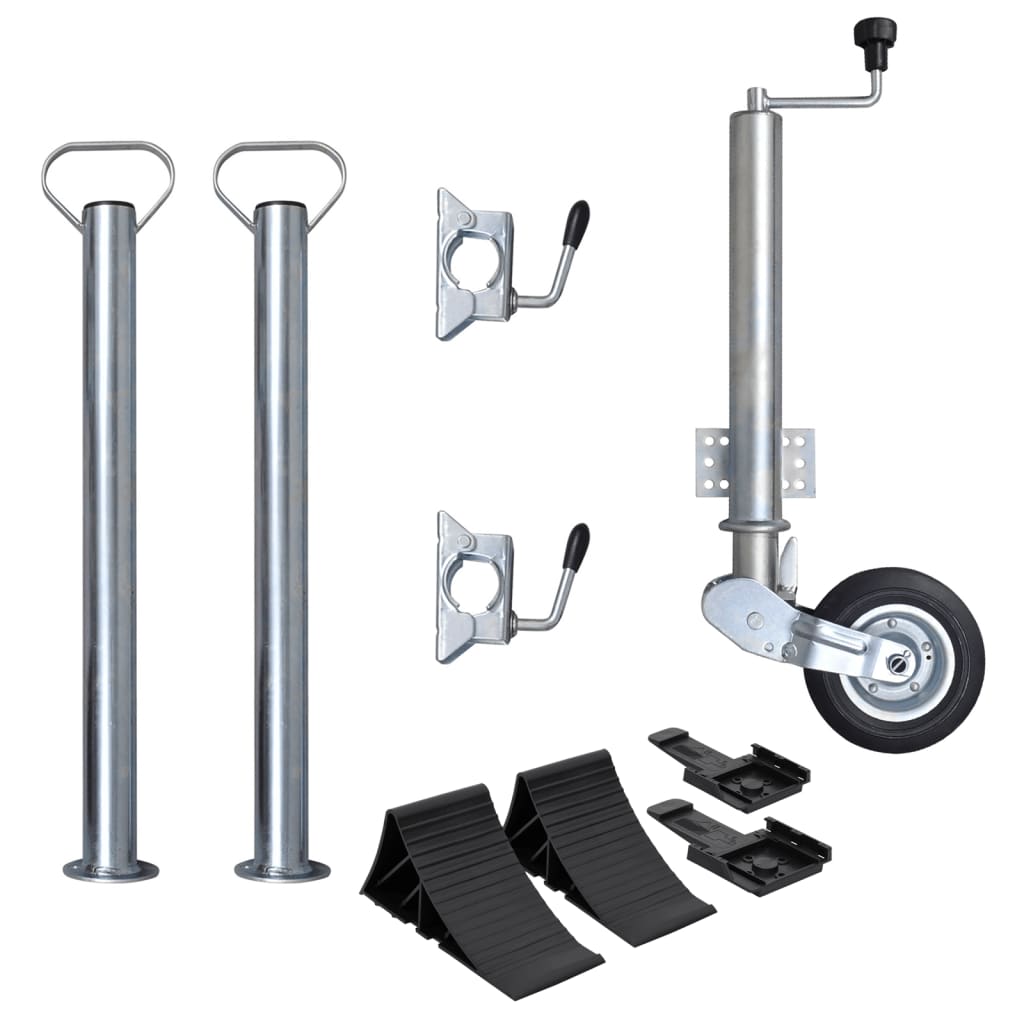 Stützrad Klappbar 60 mm mit 2 Stützrohren und 2 Klemmen Stützrad Klappbar 60 mm mit 2 Stützrohren und 2 Klemmen