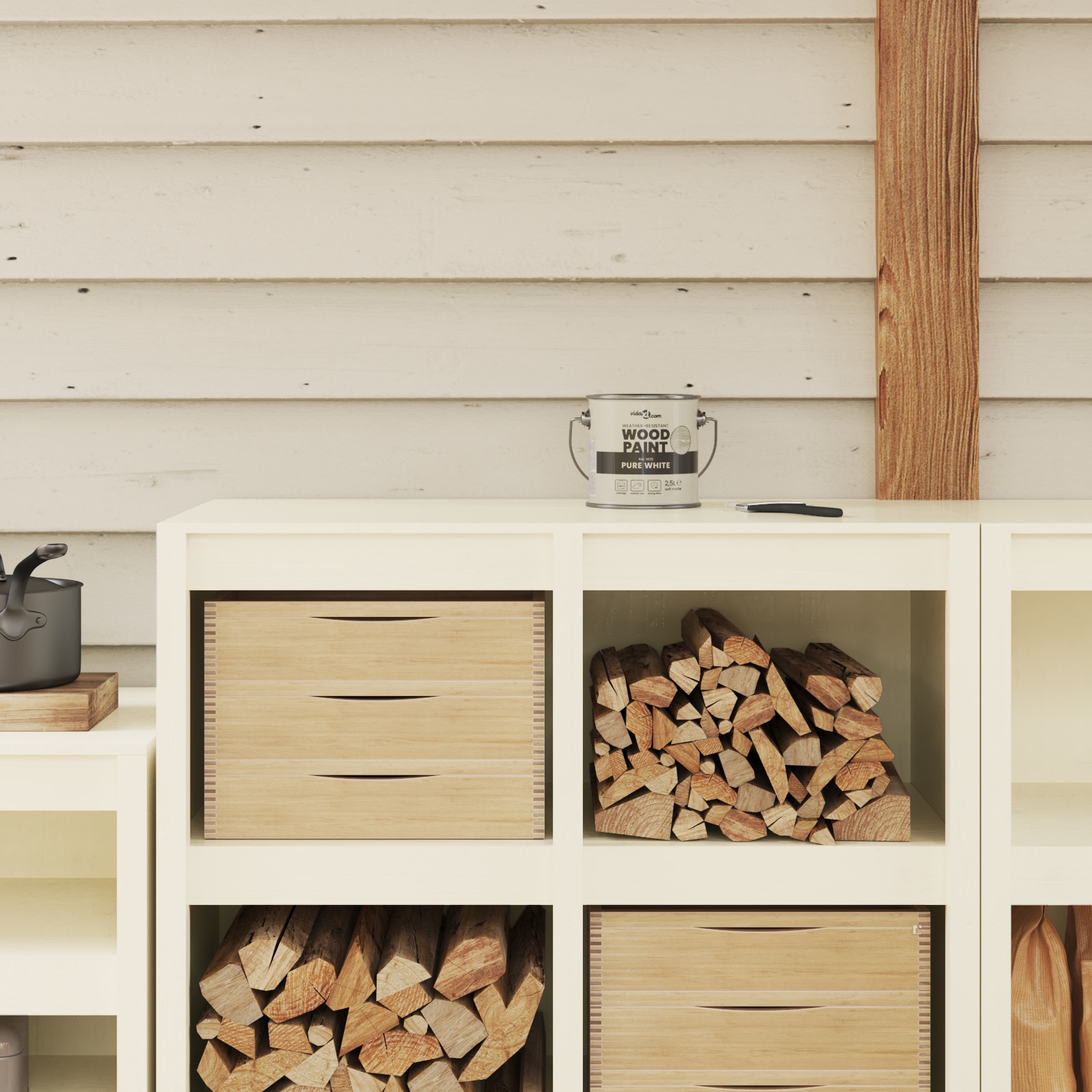Holzfarbe Weiß 2,5 L Holzfarbe Weiß 2,5 L