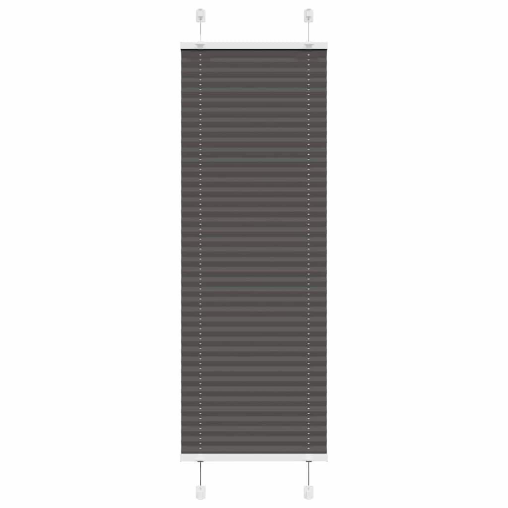 Plissee Schwarz 45x150 cm Stoffbreite 44,4 cm Polyester