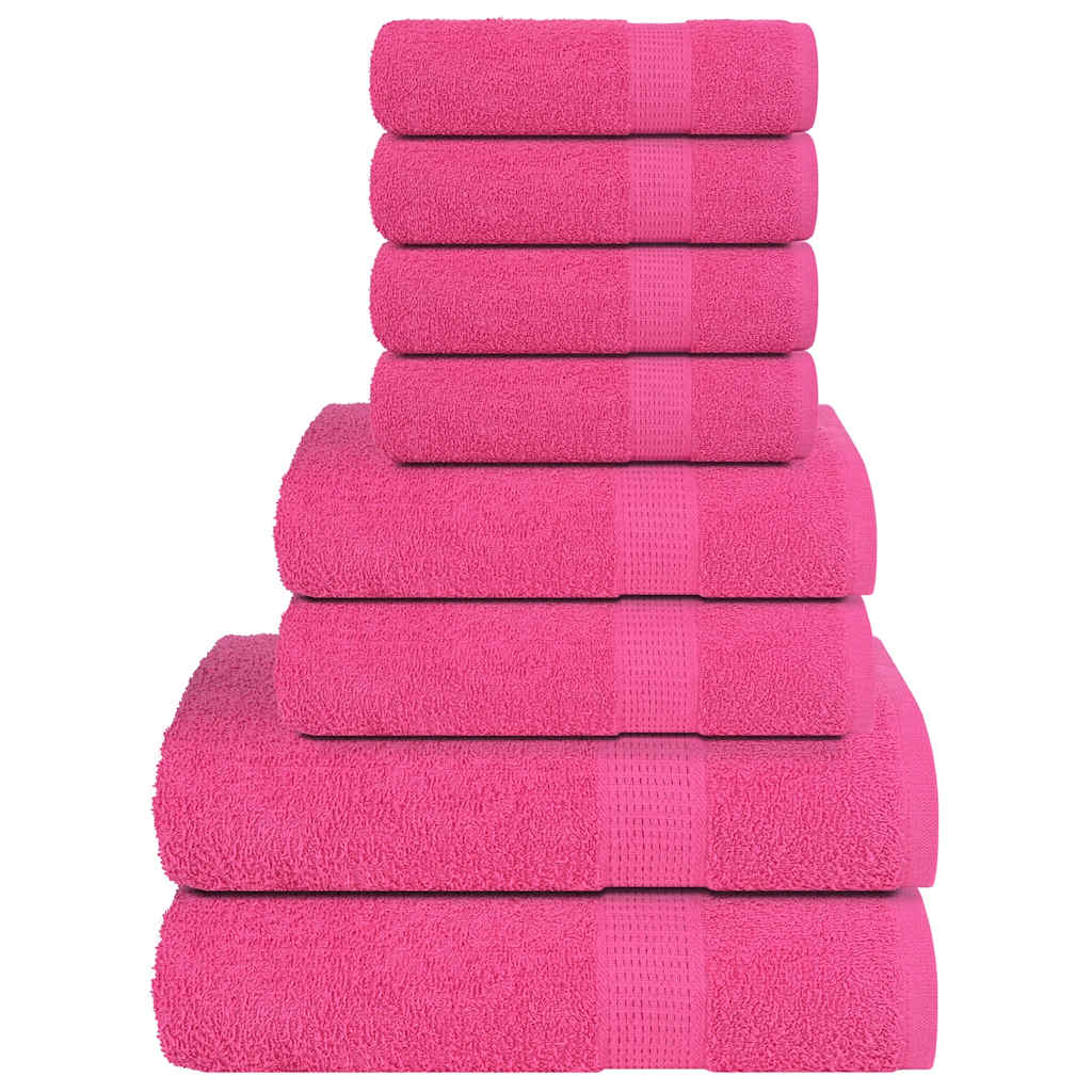 8-tlg. Handtuch-Set Rosa 360 g/m² 100% Baumwolle 8-tlg. Handtuch-Set Rosa 360 g/m² 100% Baumwolle
