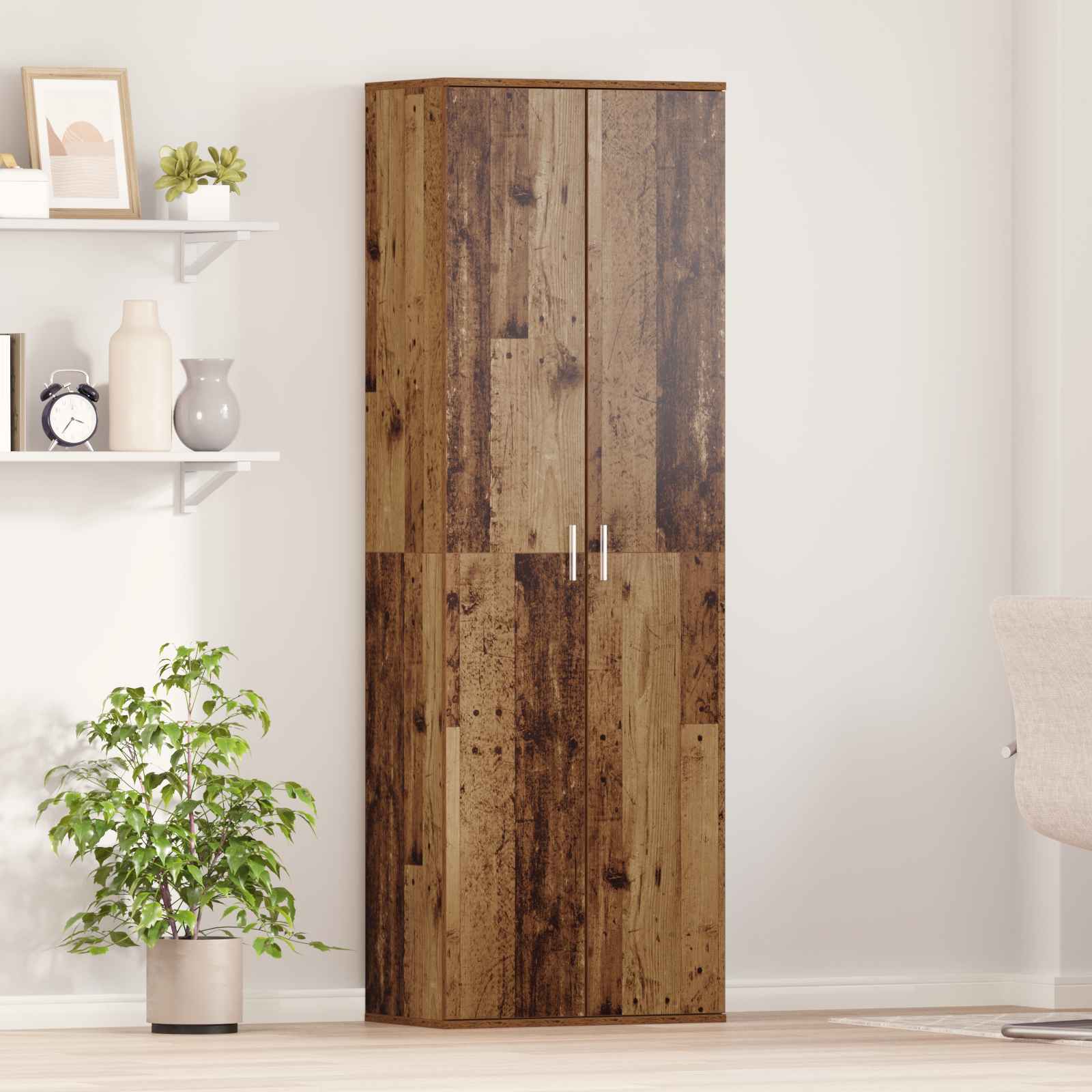 Highboard Altholz 60x35x180 cm Holzwerkstoff Highboard Altholz 60x35x180 cm Holzwerkstoff