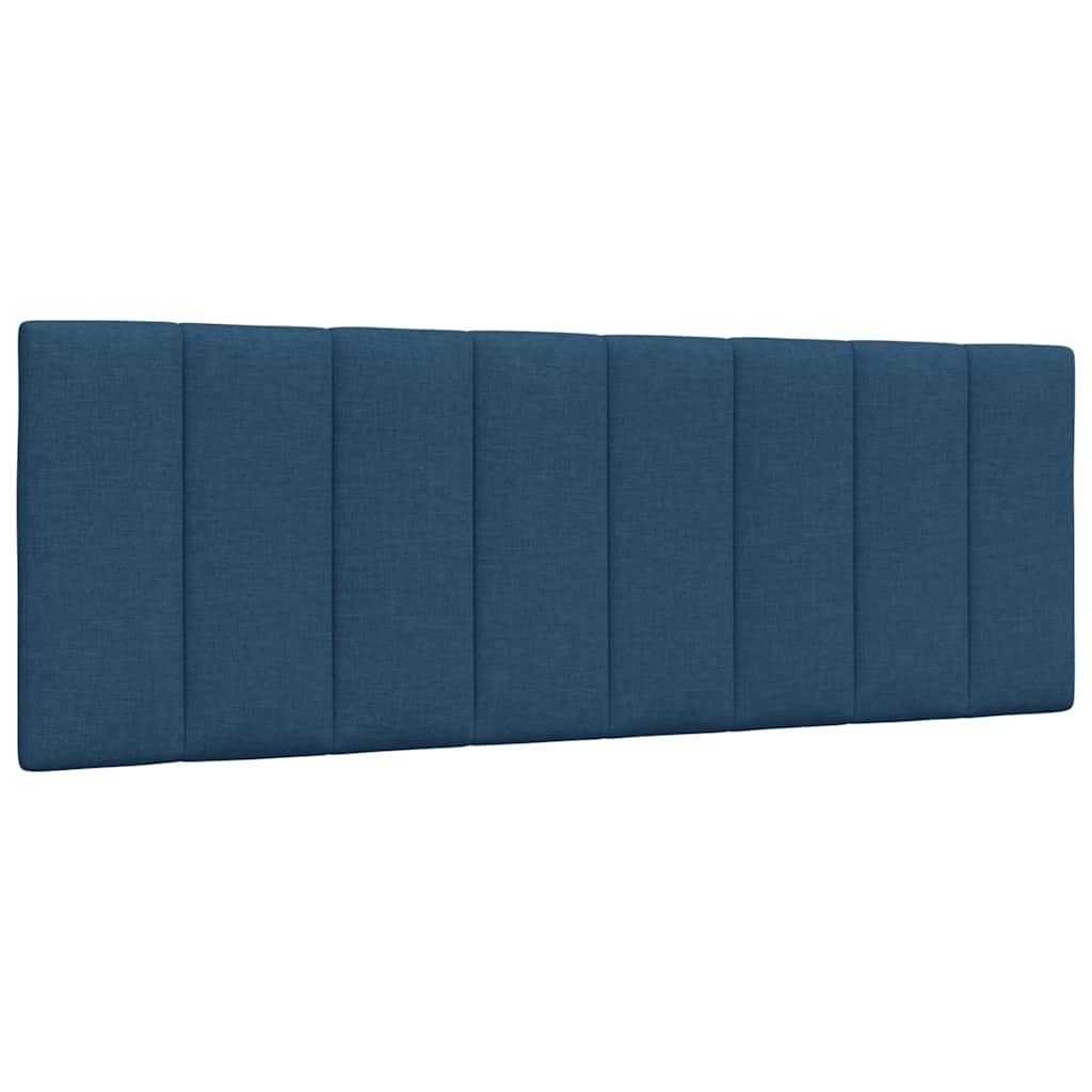 Kopfteil-Kissen "Hanko" Blau 140 cm Stoff Kopfteil-Kissen "Hanko" Blau 140 cm Stoff