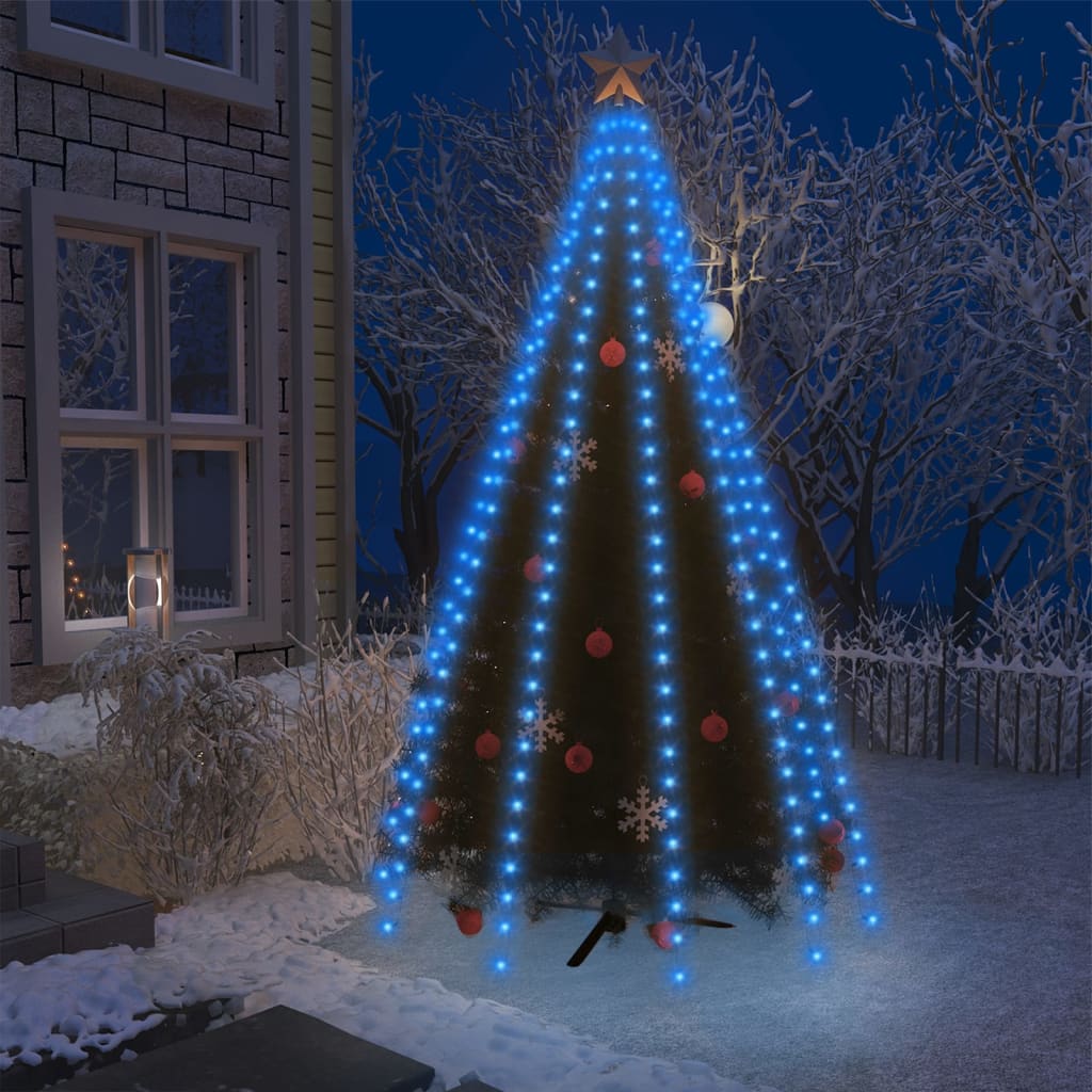 Weihnachtsbaum-Lichternetz mit 250 LEDs Blau 250 cm Weihnachtsbaum-Lichternetz mit 250 LEDs Blau 250 cm