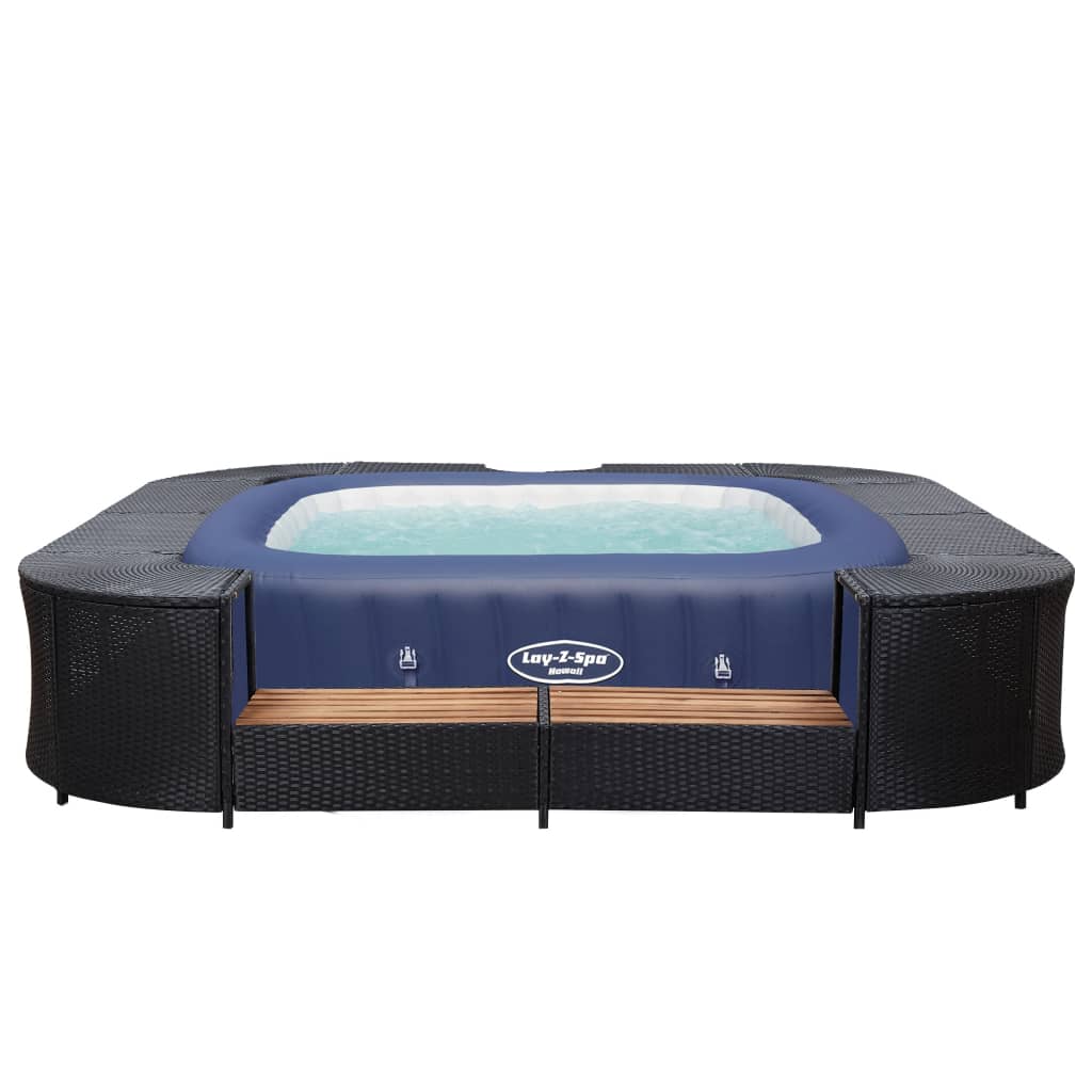 Lay-Z-Spa Whirlpool mit Umrandung Blau und Schwarz Lay-Z-Spa Whirlpool mit Umrandung Blau und Schwarz