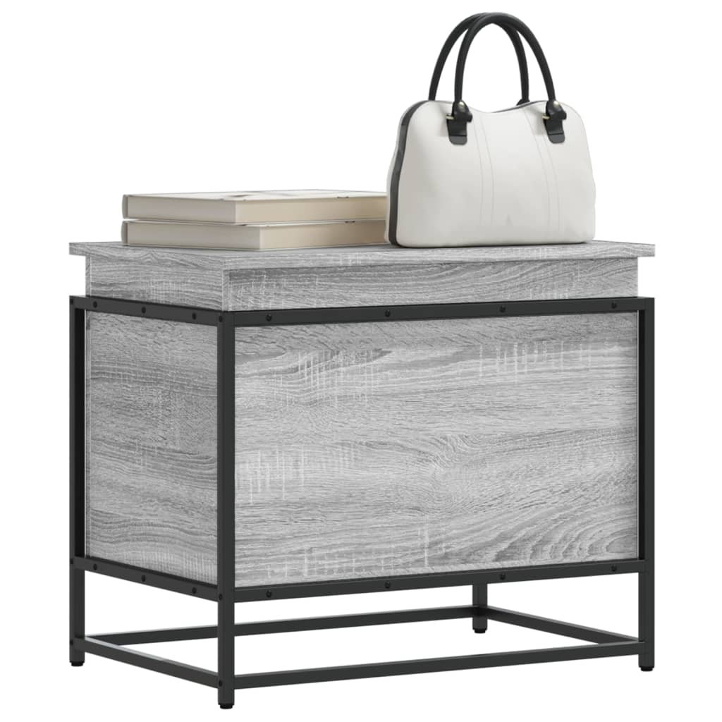 Aufbewahrungsbox mit Deckel Grau Sonoma 60x40x51,5 cm Aufbewahrungsbox mit Deckel Grau Sonoma 60x40x51,5 cm