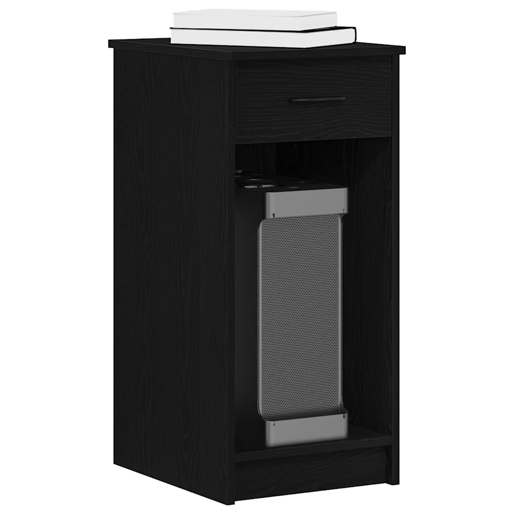 Computerschrank mit Schublade Schwarz 35x45x77 cm Computerschrank mit Schublade Schwarz 35x45x77 cm