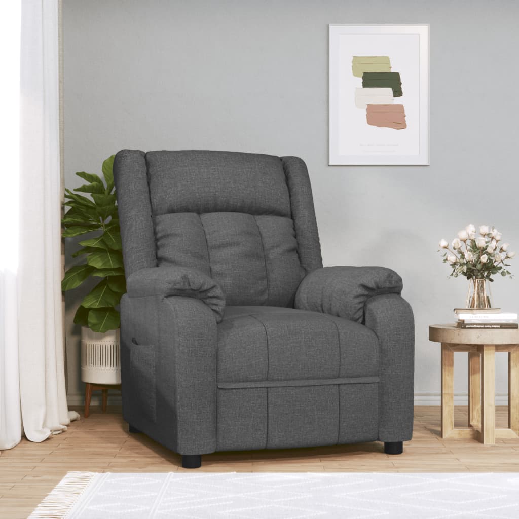 Relaxsessel Dunkelgrau Stoff Relaxsessel Dunkelgrau Stoff