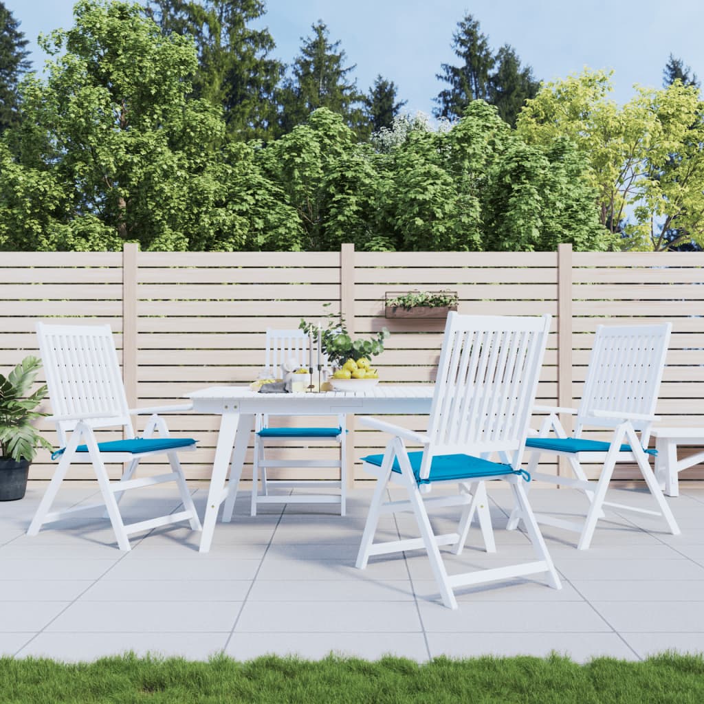 Gartenstuhl-Kissen 4 Stk. Blau 50x50x3 cm Oxford-Gewebe Gartenstuhl-Kissen 4 Stk. Blau 50x50x3 cm Oxford-Gewebe