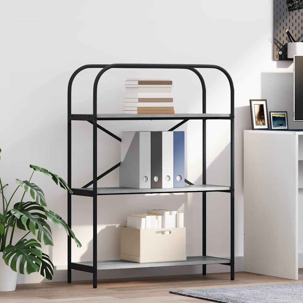 Regal Grau Sonoma 80 x 30 x 109 cm Holzwerkstoff