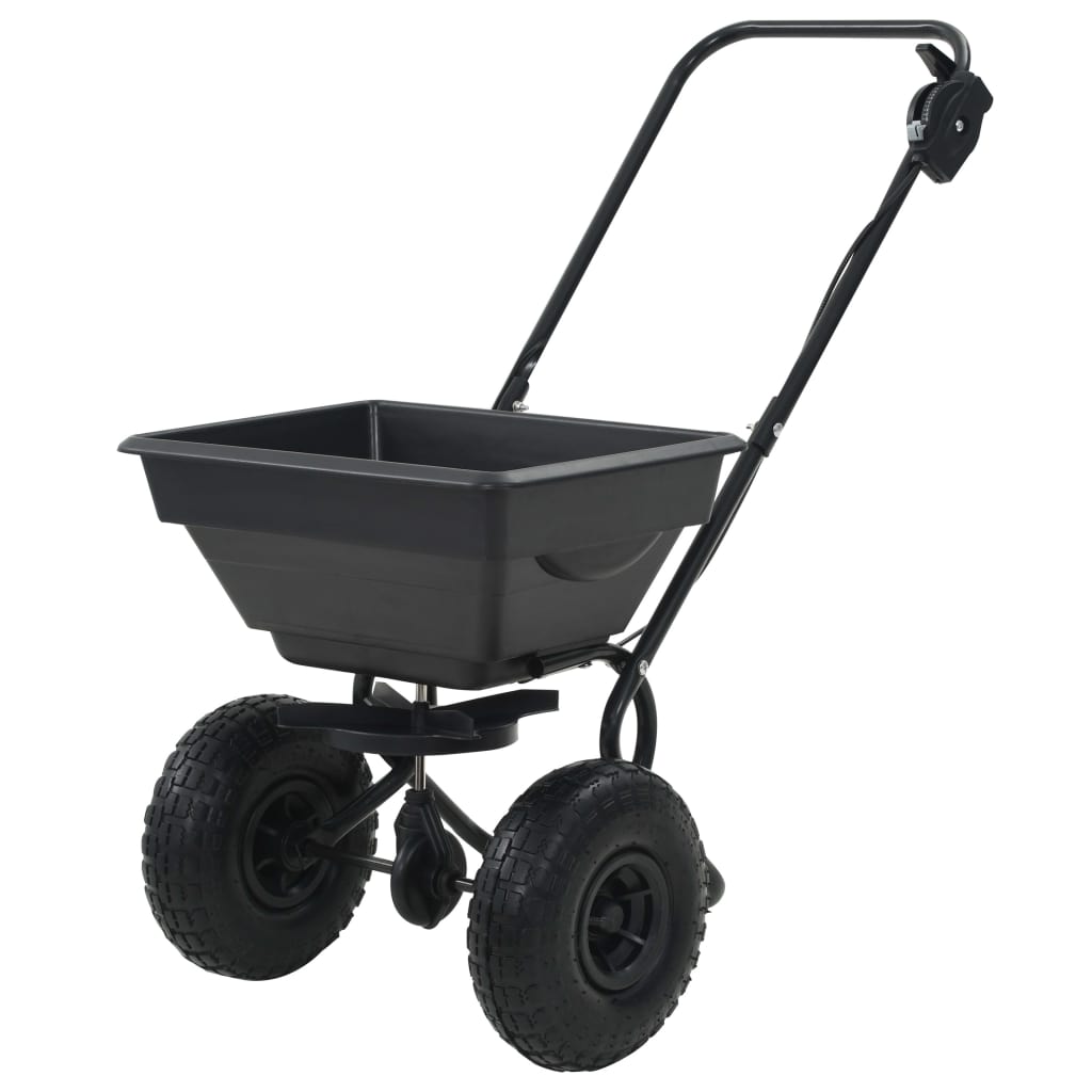 Handstreuwagen Salzstreuer PVC und Stahl 92x46x70 cm 15 L Handstreuwagen Salzstreuer PVC und Stahl 92x46x70 cm 15 L