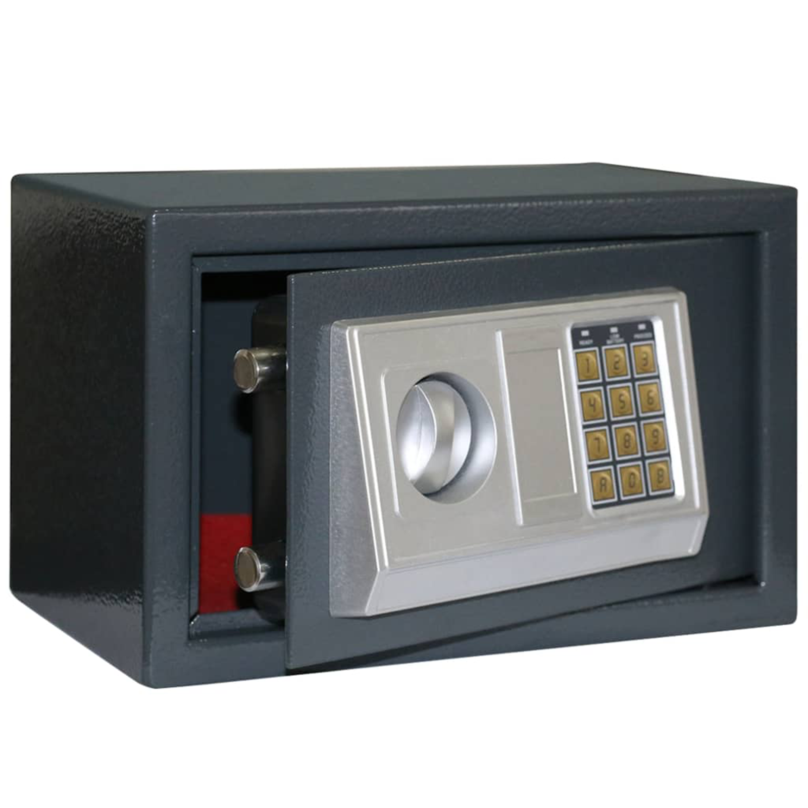 Elektronischer Digitalsafe Dunkelgrau 31x20x20 cm Stahl Elektronischer Digitalsafe Dunkelgrau 31x20x20 cm Stahl