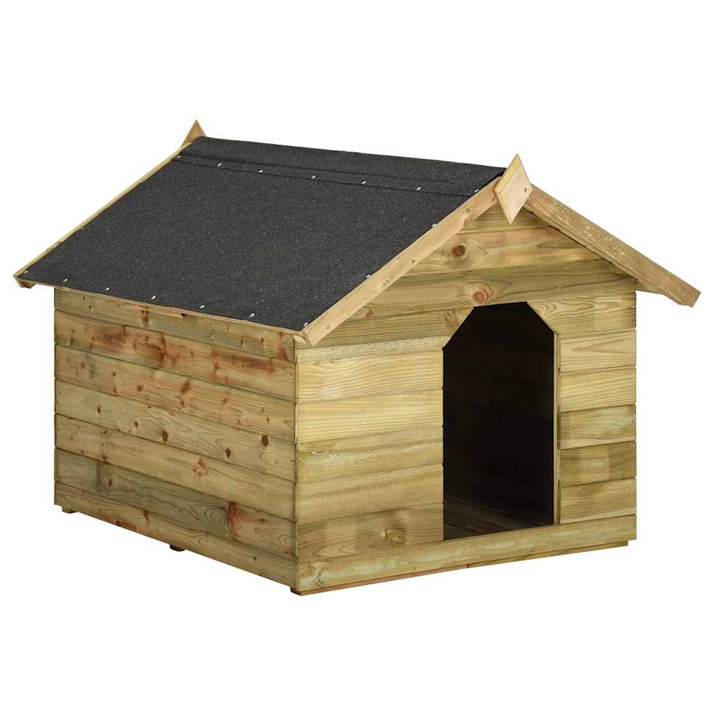Hundehütte mit öffnendem Dach Imprägniertes Kiefernholz Hundehütte mit öffnendem Dach Imprägniertes Kiefernholz