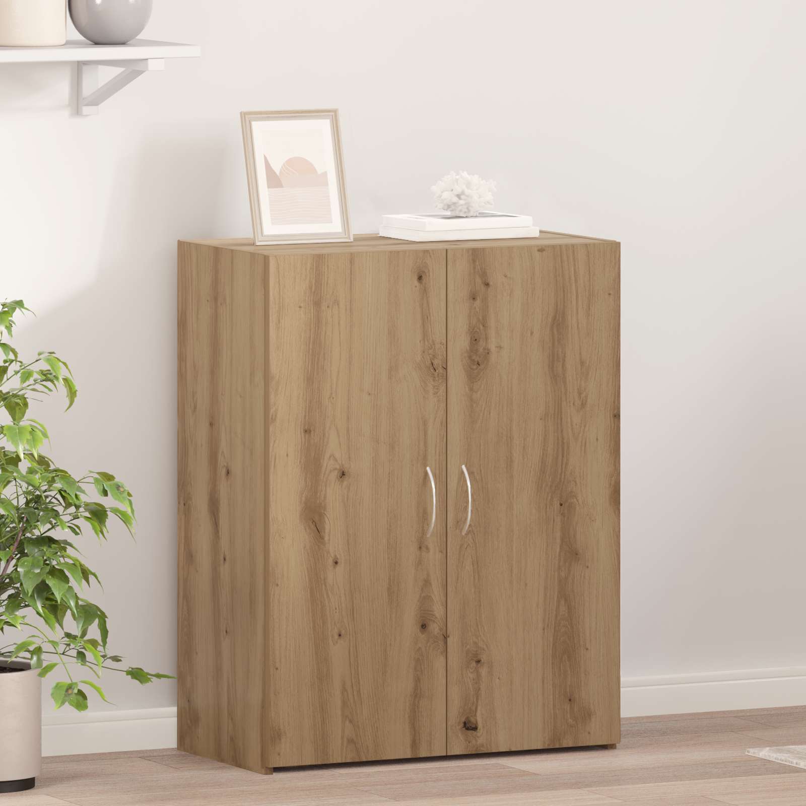 Büroschrank Eiche 60x32x77,5 cm Holzwerkstoff Büroschrank Eiche 60x32x77,5 cm Holzwerkstoff