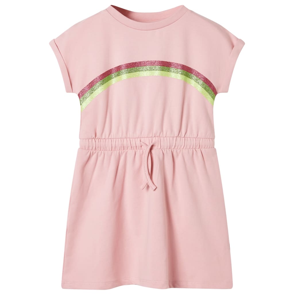 Kinderkleid mit Kordelzug Hellrosa 128 Kinderkleid mit Kordelzug Hellrosa 128