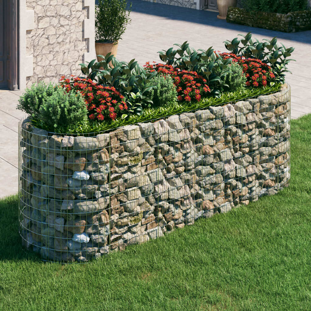 Gabionen-Hochbeet Verzinktes Eisen 300x100x100 cm Gabionen-Hochbeet Verzinktes Eisen 300x100x100 cm
