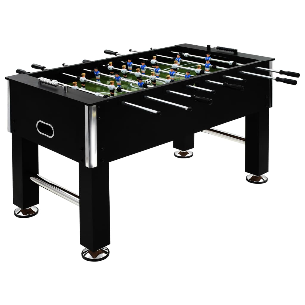 Kickertisch Stahl 60 kg 140 x 74,5 x 87,5 cm Schwarz Kickertisch Stahl 60 kg 140 x 74,5 x 87,5 cm Schwarz