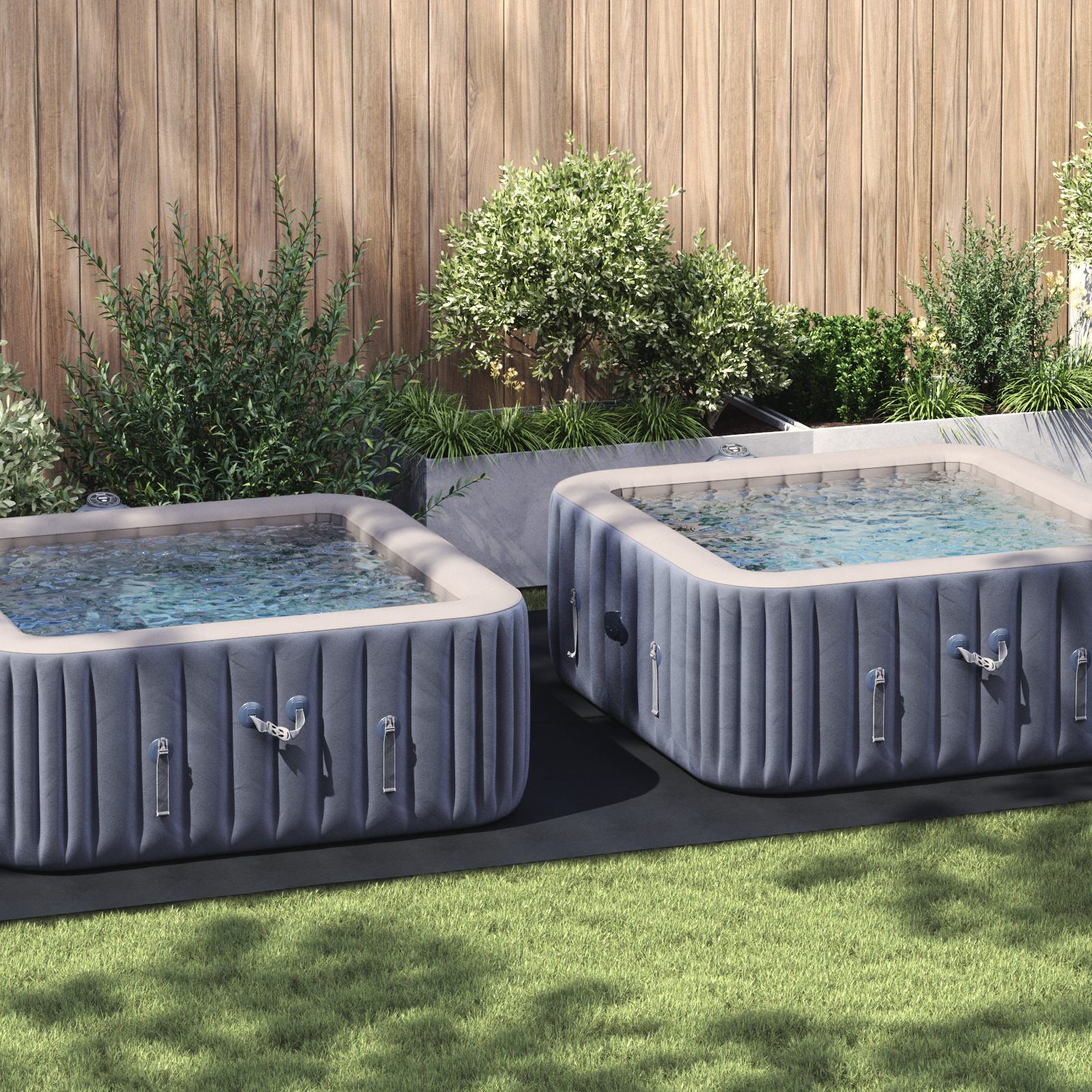 Rechteckige Poolabdeckung Schwarz Polyethylen 500 x 250 cm Rechteckige Poolabdeckung Schwarz Polyethylen 500 x 250 cm