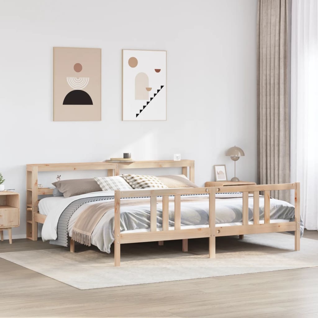 Bettgestell mit Kopfteil ohne Matratze 200x200 cm Bettgestell mit Kopfteil ohne Matratze 200x200 cm
