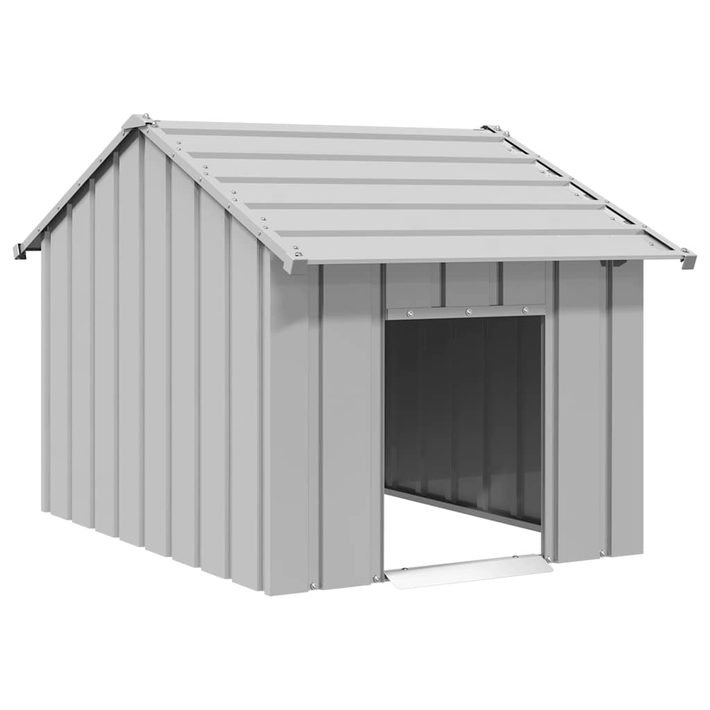 Hundehütte mit Dach 83x130x85 cm Verzinkter Stahl Hundehütte mit Dach 83x130x85 cm Verzinkter Stahl