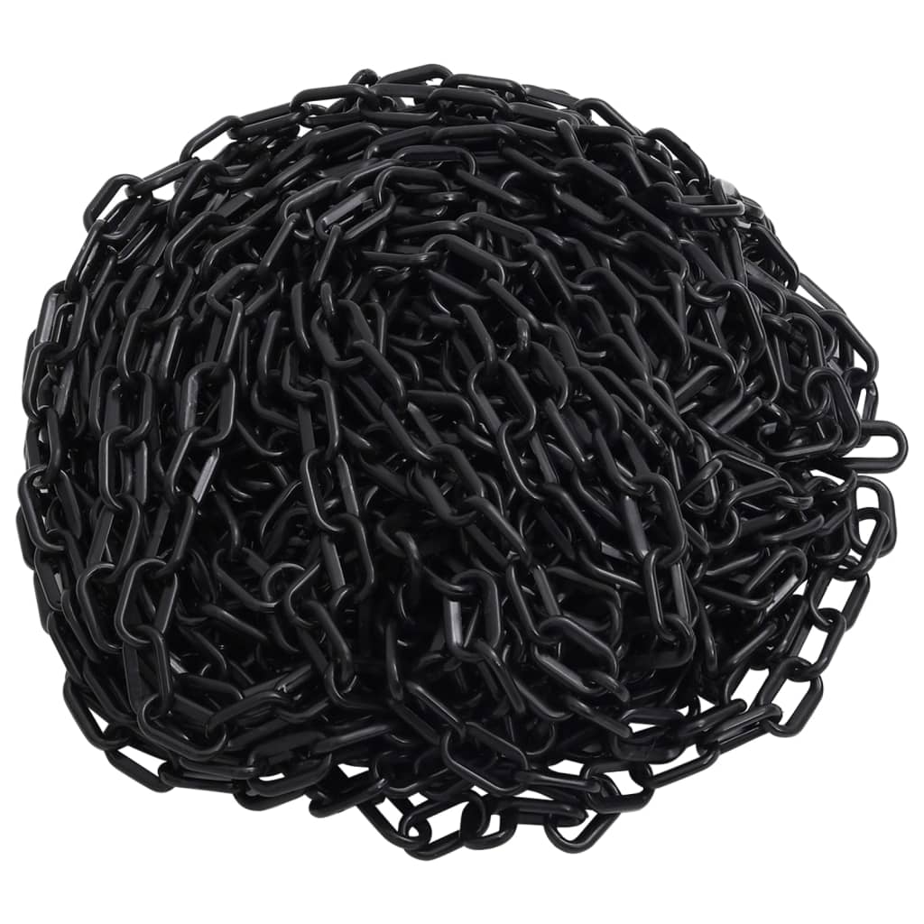 Absperrkette Schwarz 100 m Ø4 mm Kunststoff Absperrkette Schwarz 100 m Ø4 mm Kunststoff