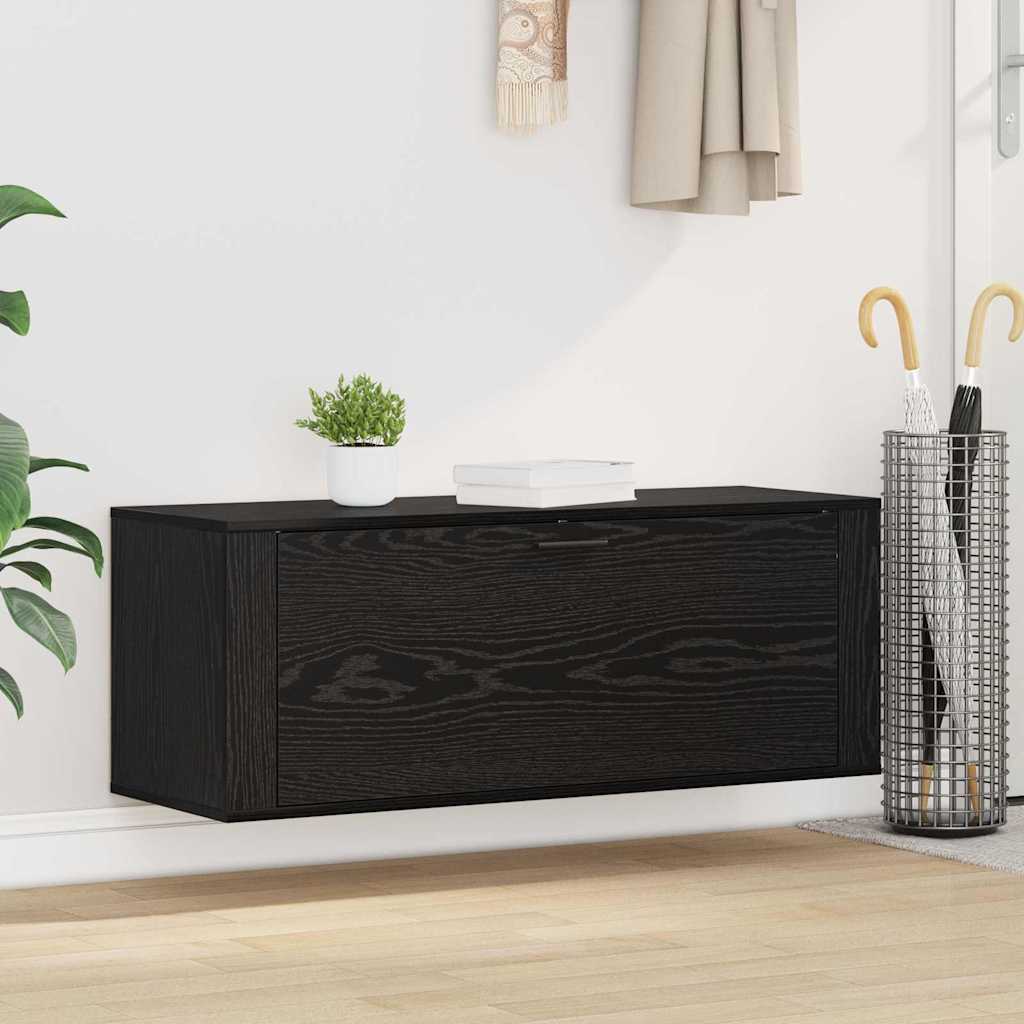Schuhschrank Schwarze Eiche 100 x 35 x 38 cm Holzwerkstoff