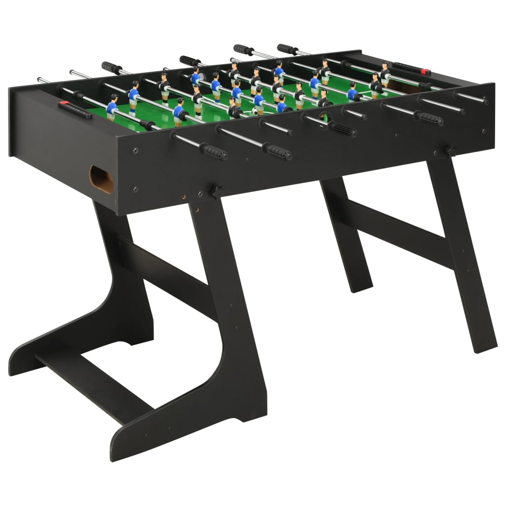 Klappbarer Kickertisch 121 x 61 x 80 cm Schwarz Klappbarer Kickertisch 121 x 61 x 80 cm Schwarz