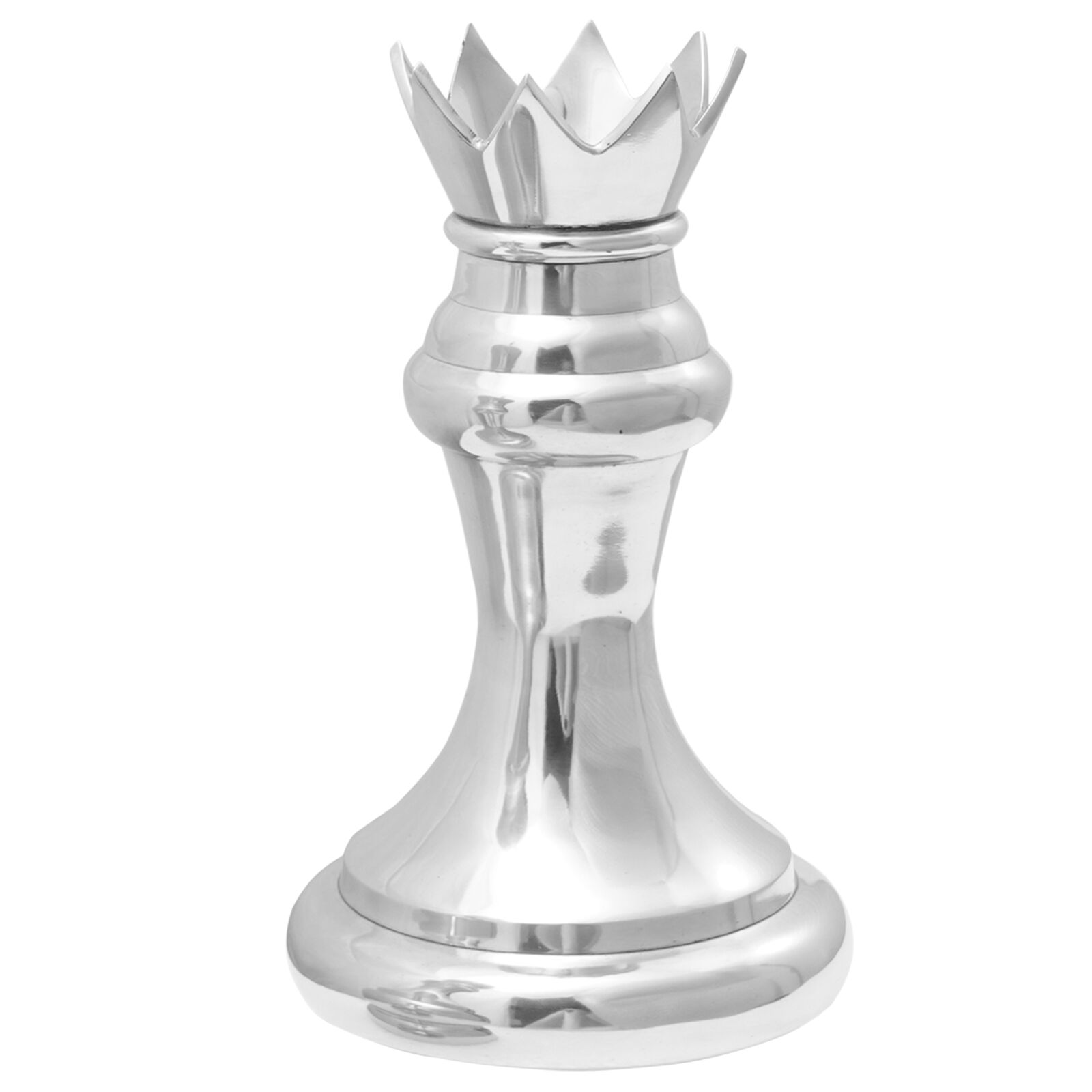 Schachskulpturen 2 Stück Silber Aluminium Schachskulpturen 2 Stück Silber Aluminium